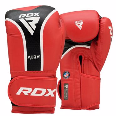 RDX Aura T17 Boxing Gloves - RED